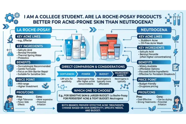 Are La Roche-Posay Products Better for Acne-Prone Skin Than Neutrogena