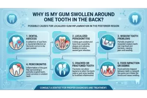 Why Is My Gum Swollen Around One Tooth in the Back?