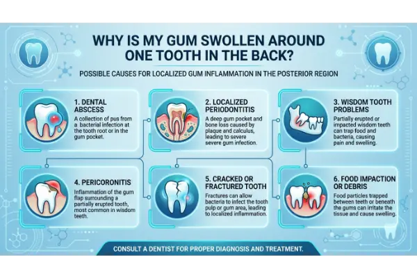 Why Is My Gum Swollen Around One Tooth in the Back?