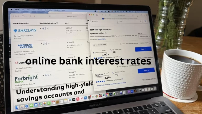 online bank interest rates