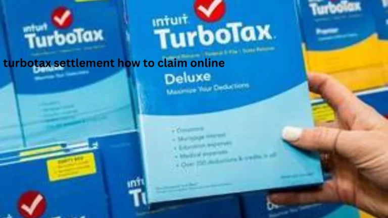 turbotax settlement how to claim online
